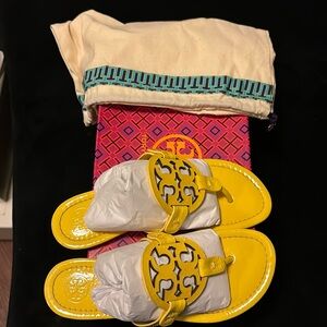 Women yellow miller Tory Burch sandal
